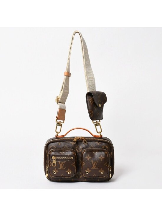 Louis Vuitton Other - Louis Vuitton Monogram Utility Crossbody Shoulder Bag Brown Gold